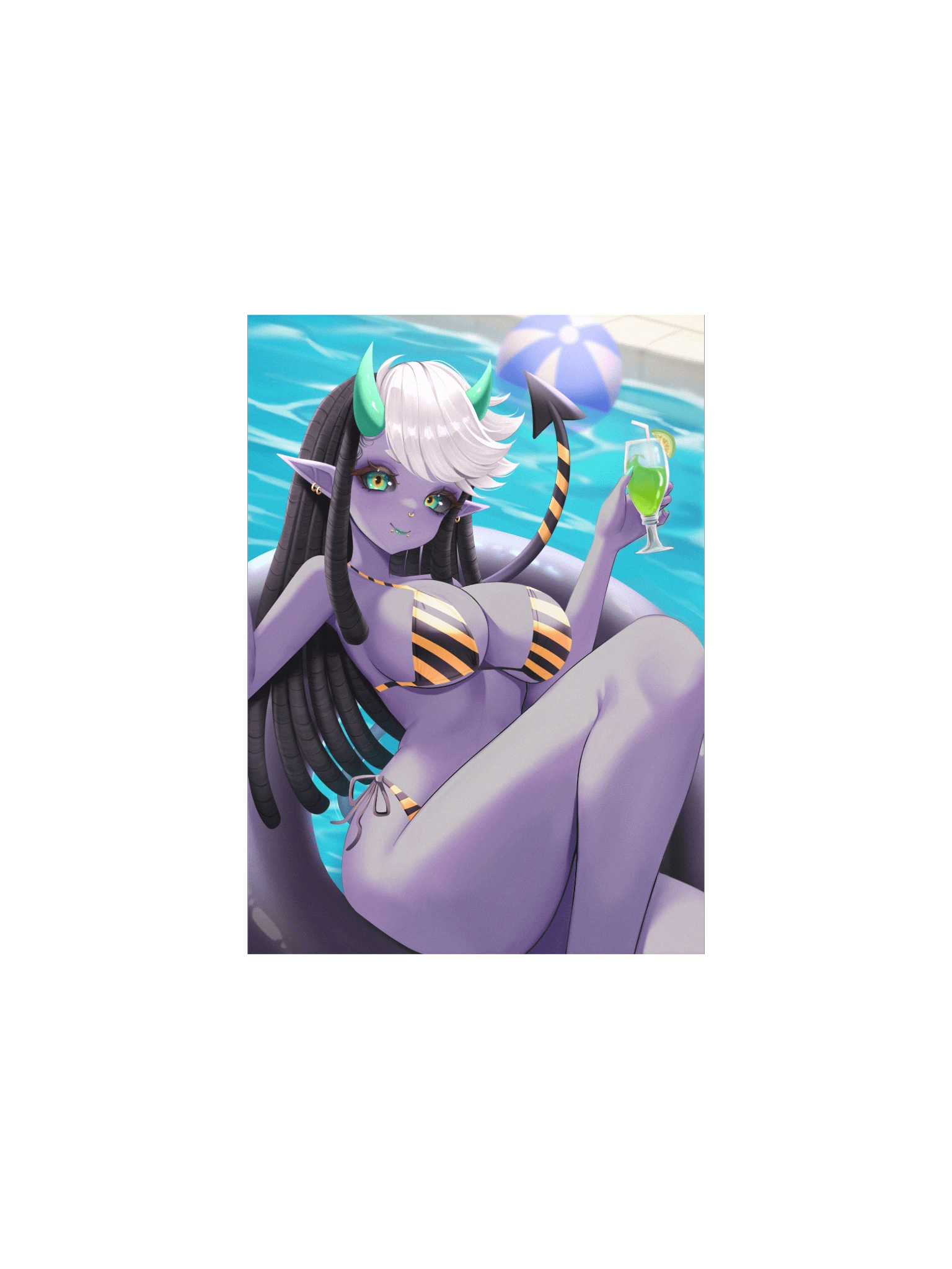 "Poolside Fun" Kimical Poster product image (1)