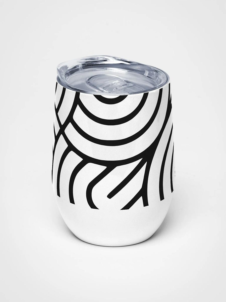 Monochrome Maze Wine 12oz Tumbler product image (5)