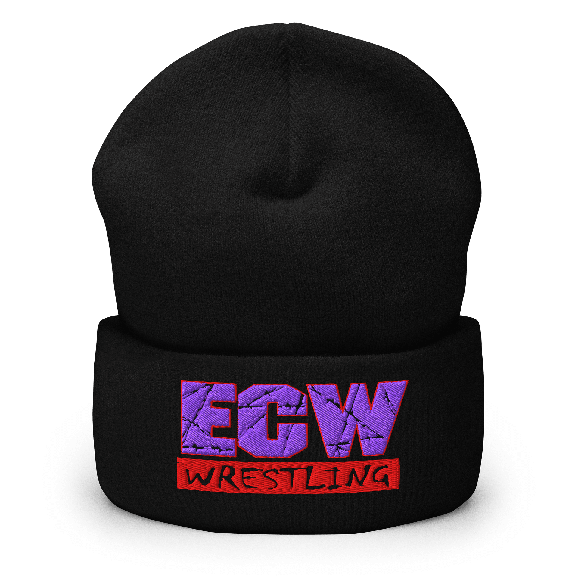 ECW Wrestling Logo Embroidered Beanie product image (1)