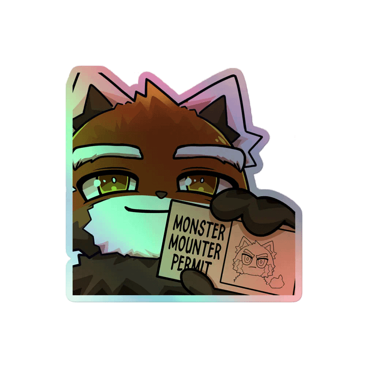 Holograpic Monster Mounter Sticker product image (2)