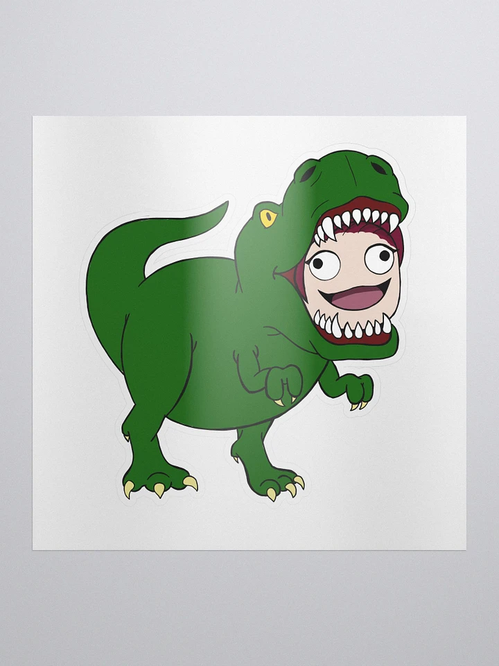 hyper Derp Dino Sticker product image (1)
