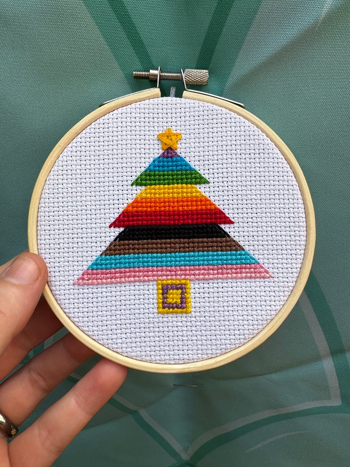 Christmas LGBTree Finished Cross Stitch product image (1)