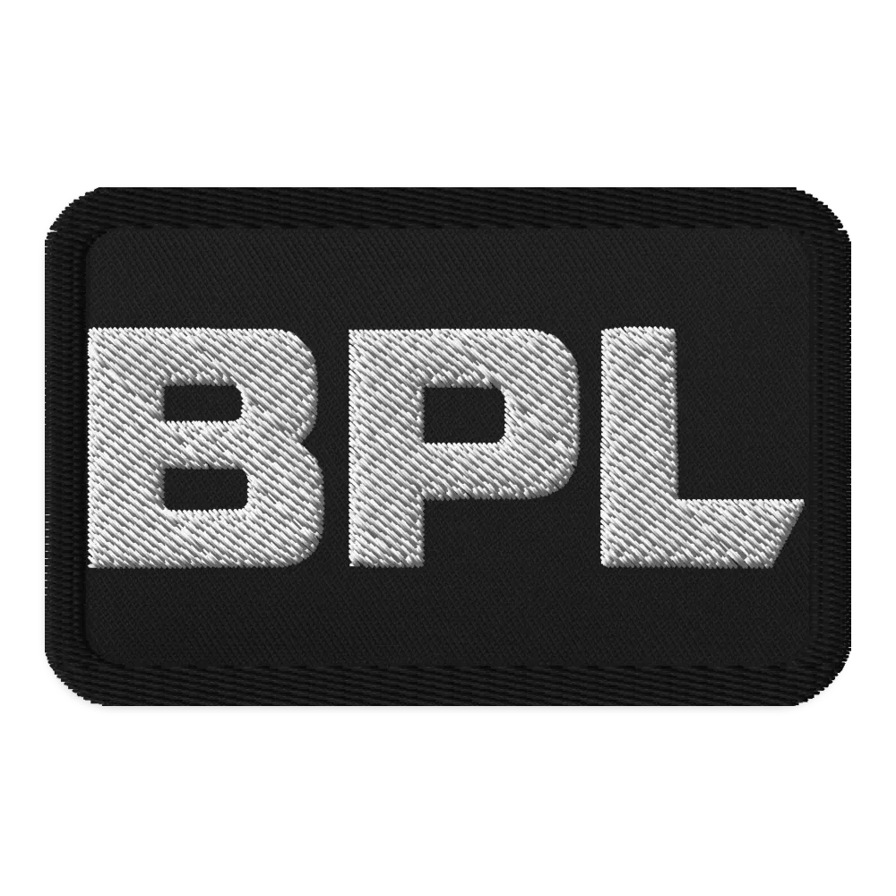 BPL Wordmark Embroidered Patch product image (1)