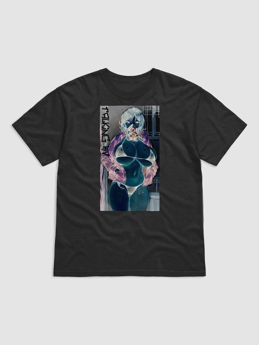 Cyberpunk Gas Mask Anime Girl *Inverted Colors* Vintage Tee DTFx product image (2)