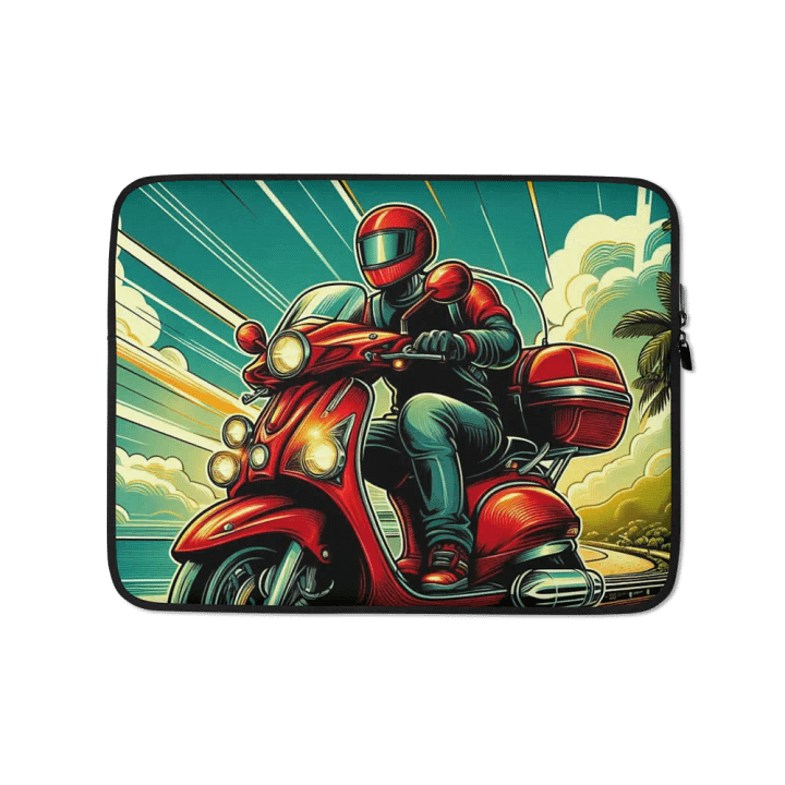 Speedy Scooter Adventure Laptop Sleeve product image (1)