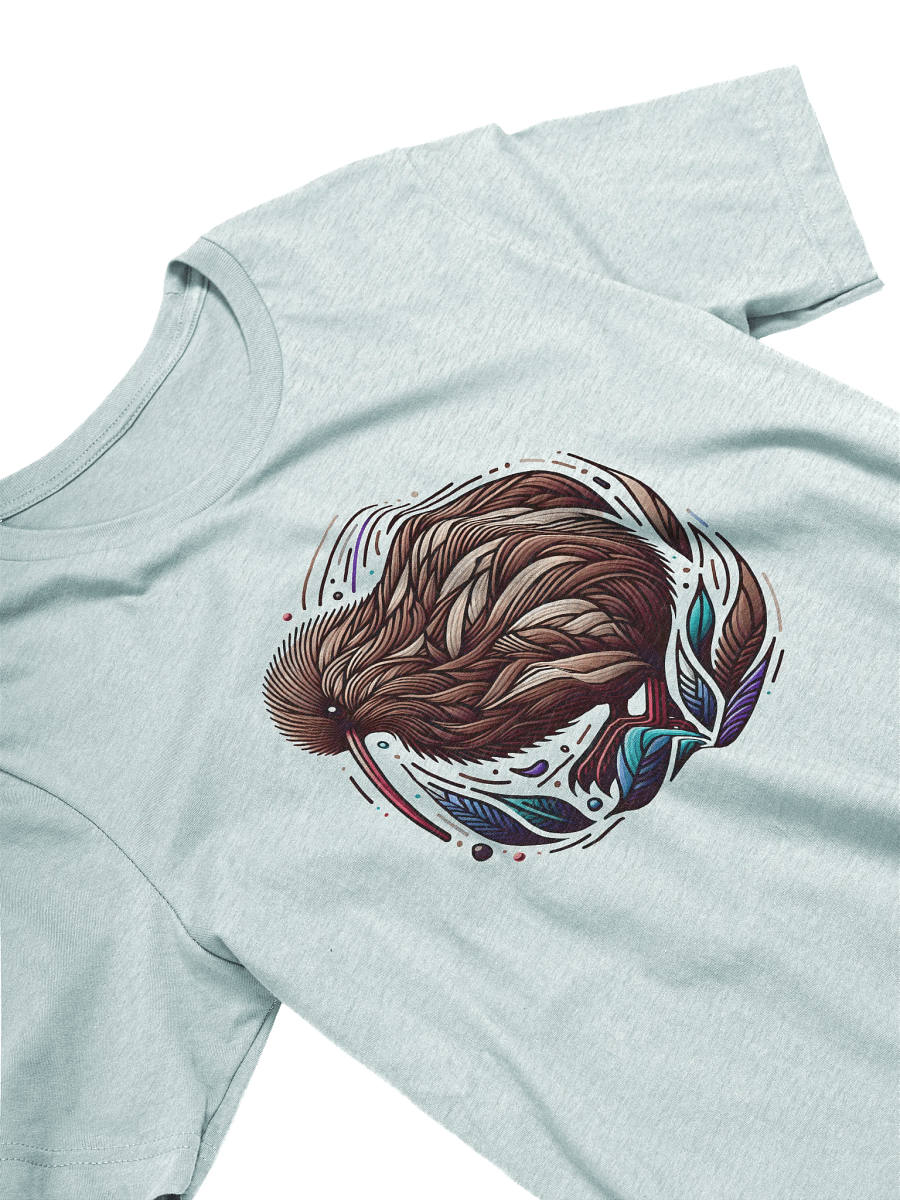 Kiwi Bird T-Shirt, Stylized Nature Art Tee, Unique Kiwi Bird Graphic, Nature Lover Gift, New Zealand Wildlife T-shirt product image (3)