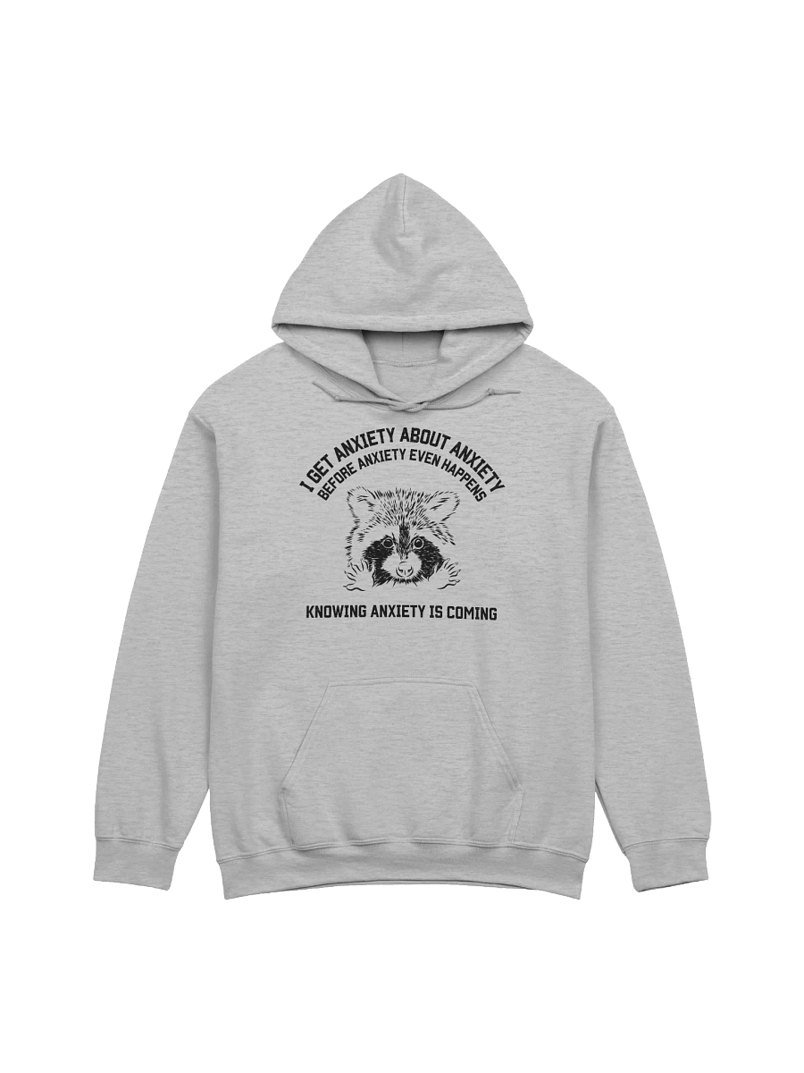 I Get Anxiety About Anxiety Raccoon Hoodie product image (1)