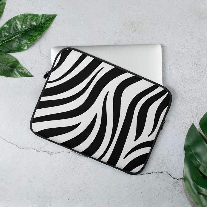 Zebra Print Laptop Sleeve product image (2)