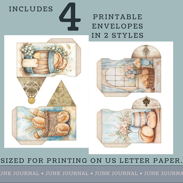 For The Love Of Bread - Printable Envelopes V3 product image (2)