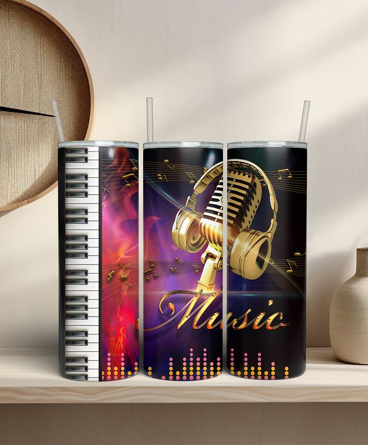 Golden Mic and Headphones product image (2)