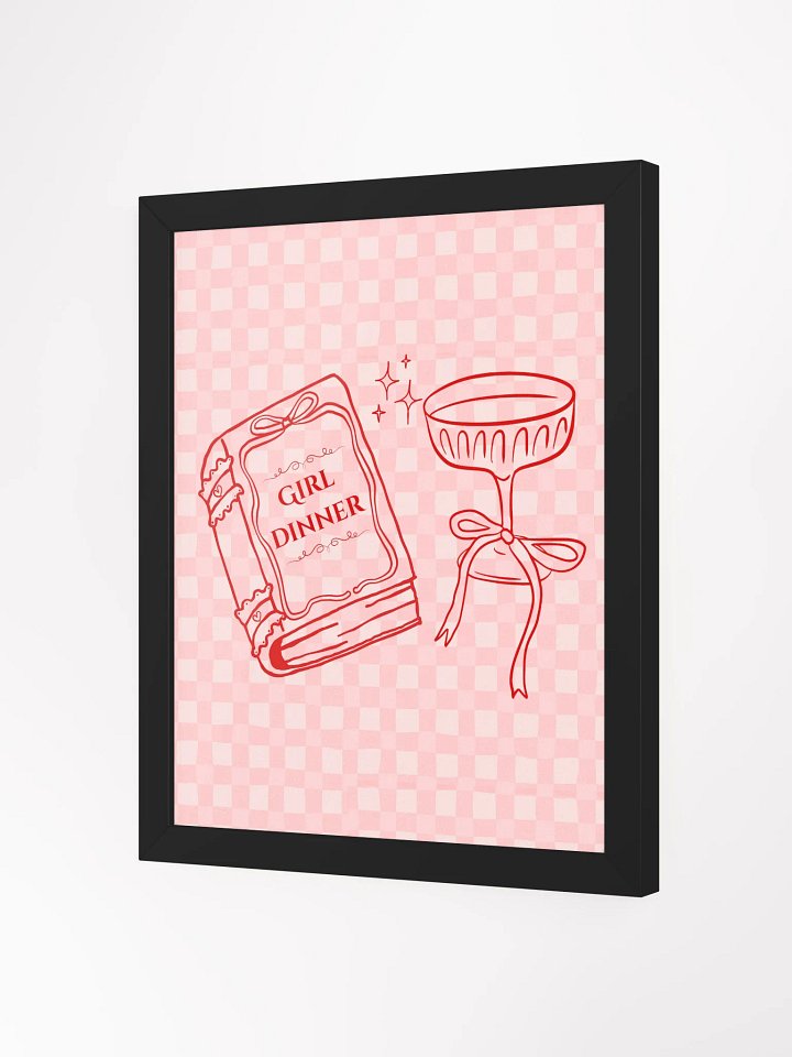 Girl Dinner Frames Poster product image (2)