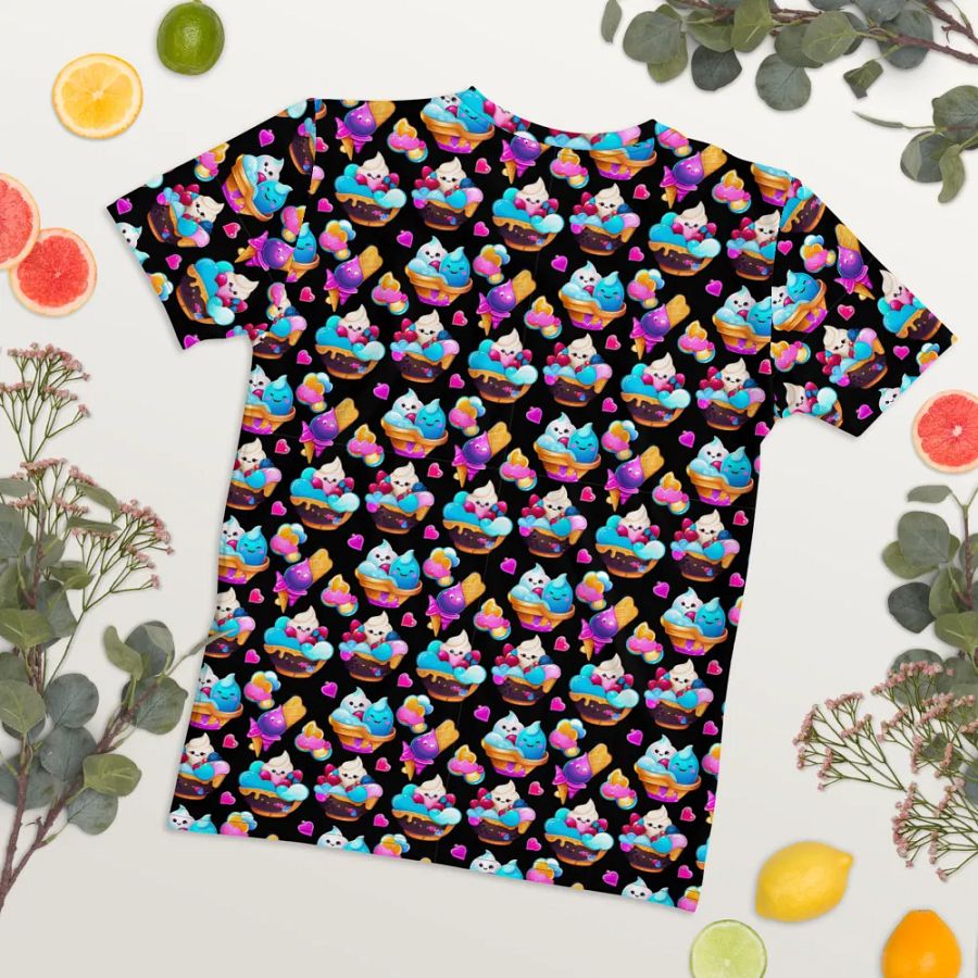 Colorful Ice Cream All Over Print T-shirt product image (8)