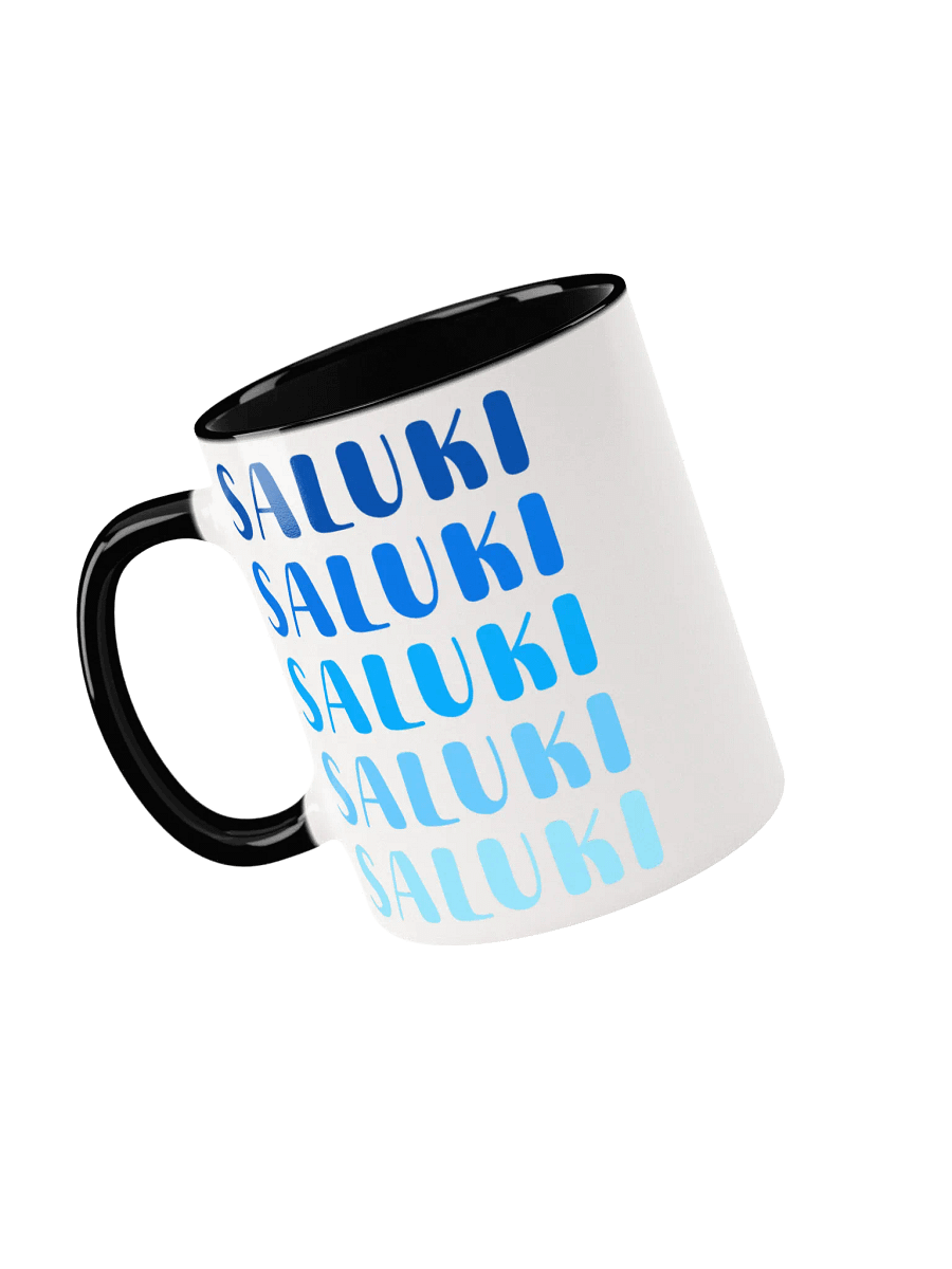 Saluki Blue Trendy Ombre 11oz Mug For Saluki Lovers product image (2)