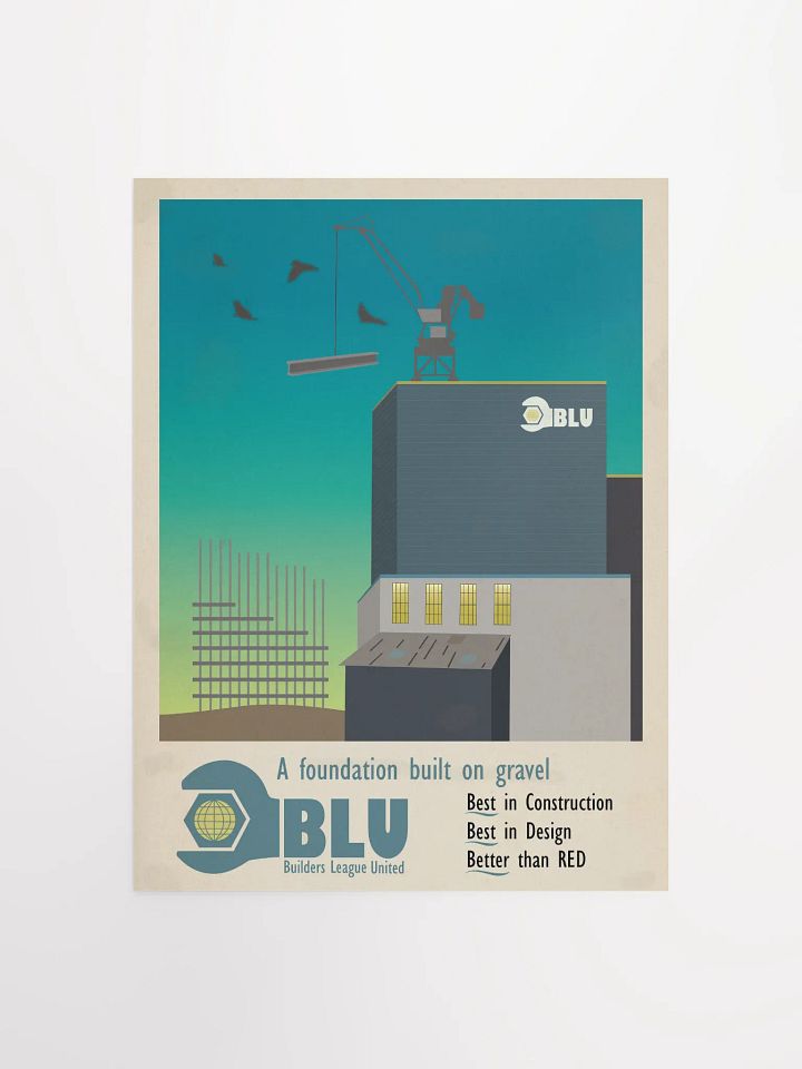1960's Styled BLU Poster product image (1)