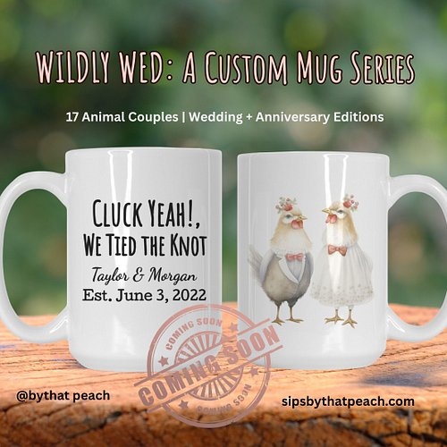 💒 Wedding season just got way more unhinged.
Introducing the Wildly Wed series—because love is wild, and these mugs are too.
...