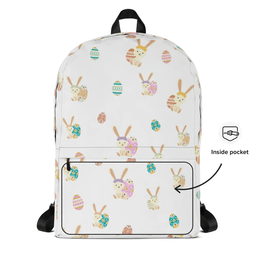 Floral Bunny Dreams All-Over Backpack product image (5)