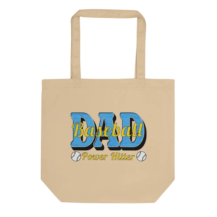 Dad Baseball Power Hitter Eco-friendly Tote product image (1)