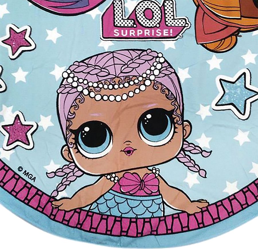 Girls Round Beach Towel, Soft Kids Swim Towel, Summer Pool & Picnic Blanket, Cute Toddler Beach Accessory and Gift, Fun Outdoor Play Mat product image (3)