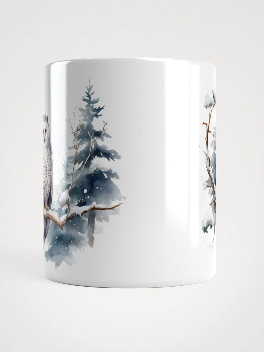 Snowy Owl White Glossy Mug product image (5)