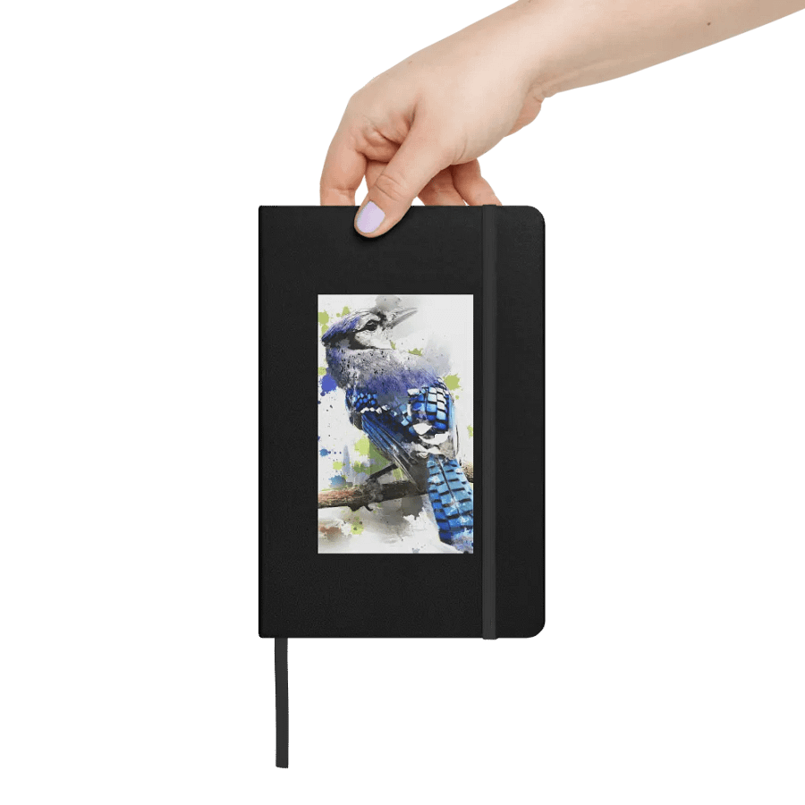 Vibrant Blue Jay Hardcover Notebook product image (10)