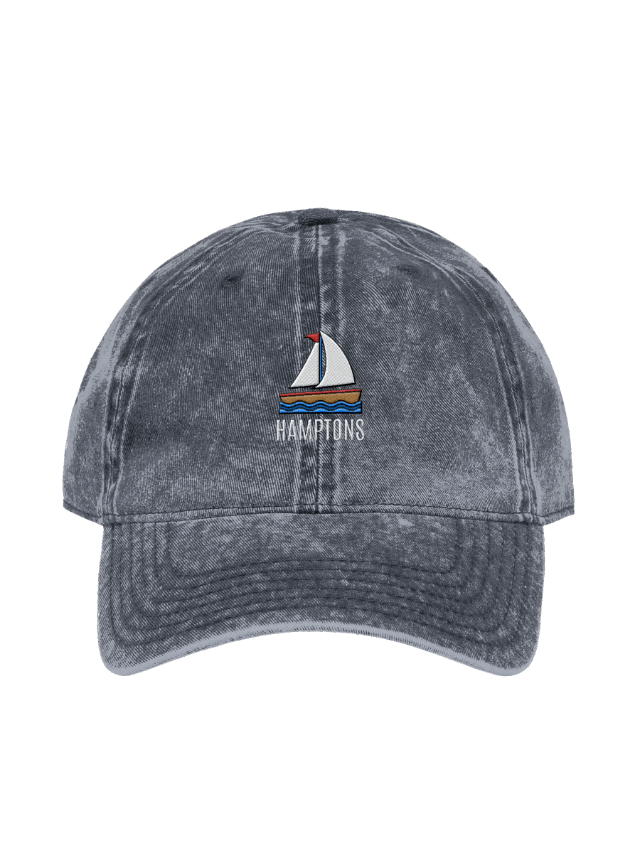 Hamptons Embroidery Vintage Denim Hat product image (22)