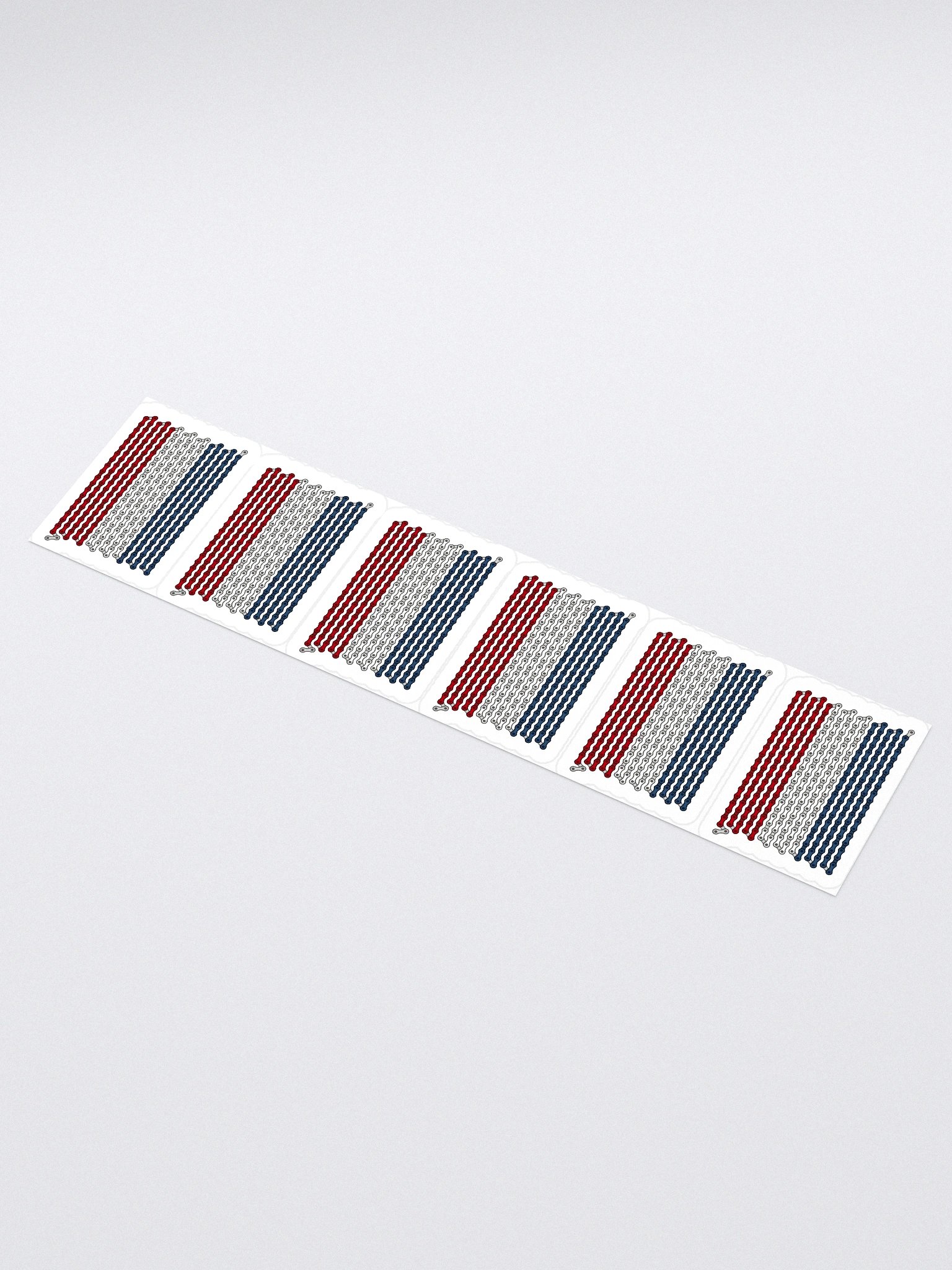 Netherlands Bike Chain Flag Sticker 6 Pack product image (1)