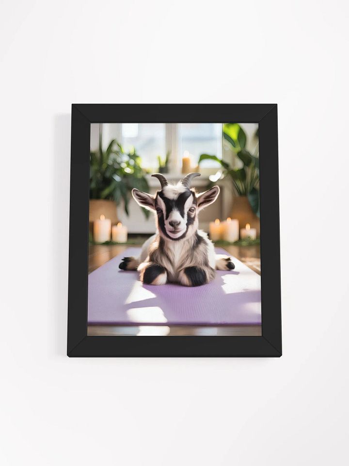 Yoga Goat Zen Moment Framed Poster product image (2)