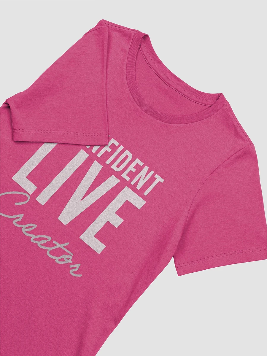 Confident Live Creator Women's Tee (Pink) product image (3)