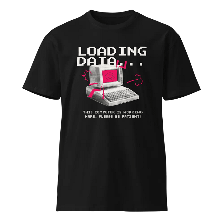 Pixelated Smiley Computer Unisex T-Shirt product image (1)