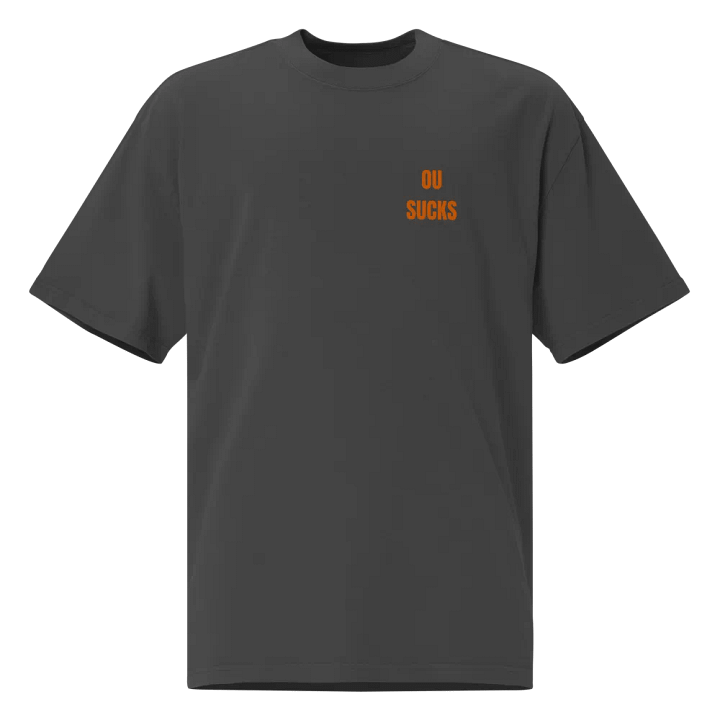 OU SUCKS Red River Rivalry Bold Statement Oversized T-Shirt product image (1)