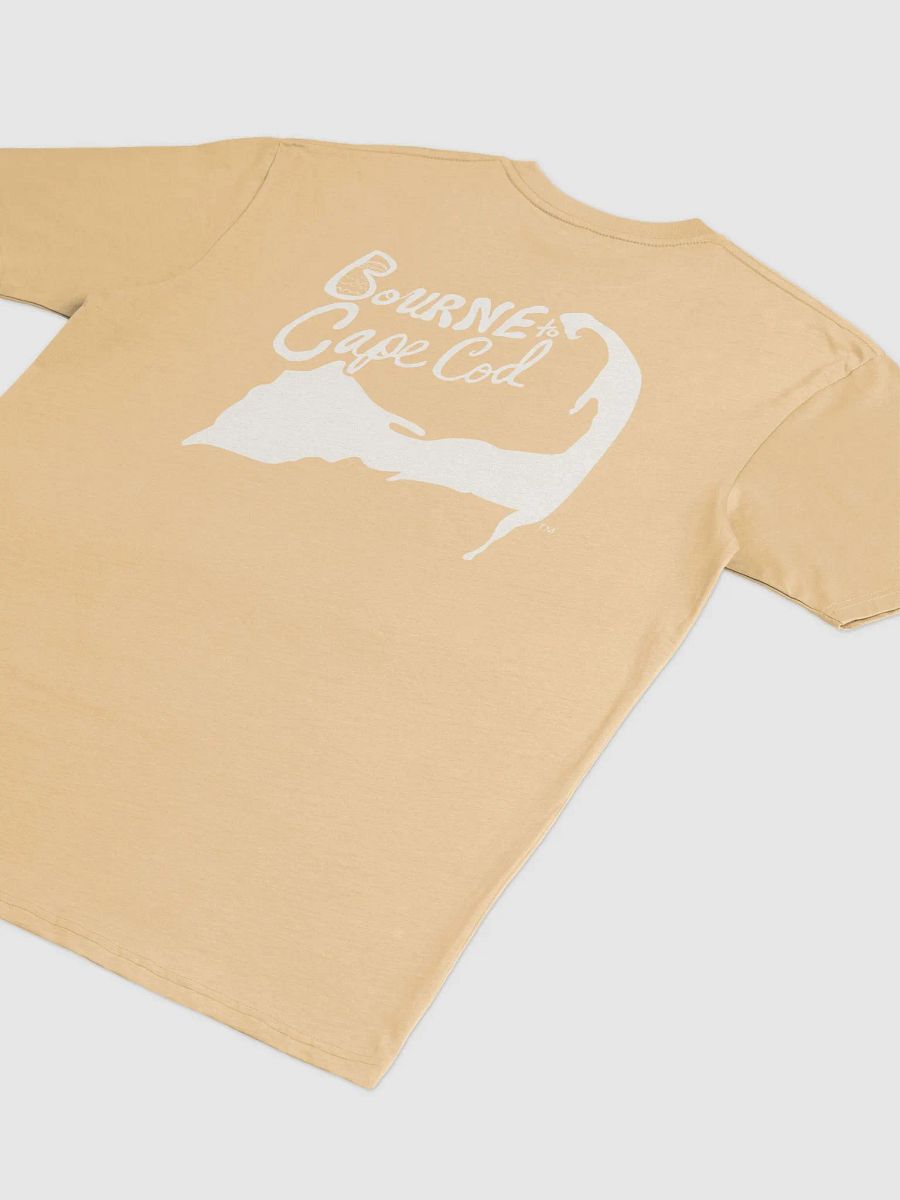 BORN to Cape Cod™ | Glitchy Pixelated Men's Tee | White Logo product image (29)