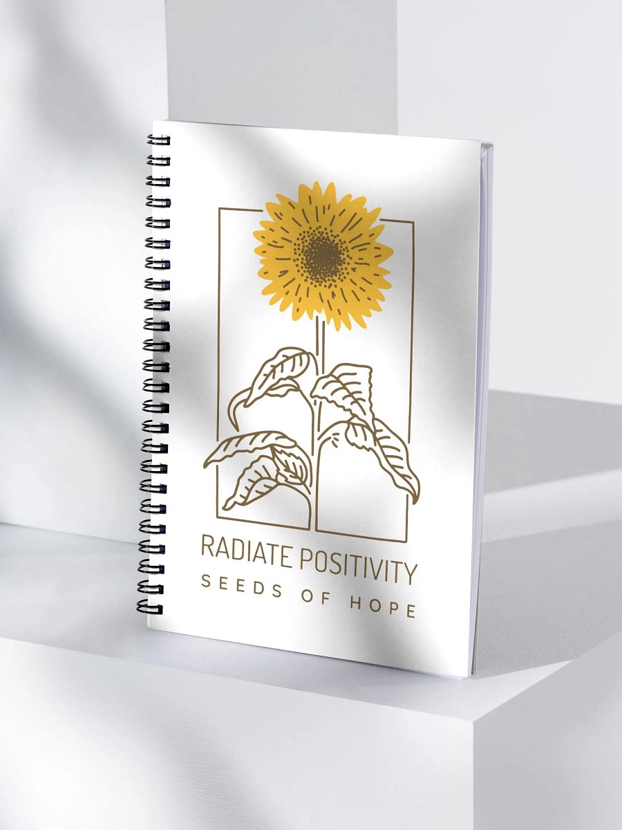 Radiate Positivity Spiral Notebook product image (4)