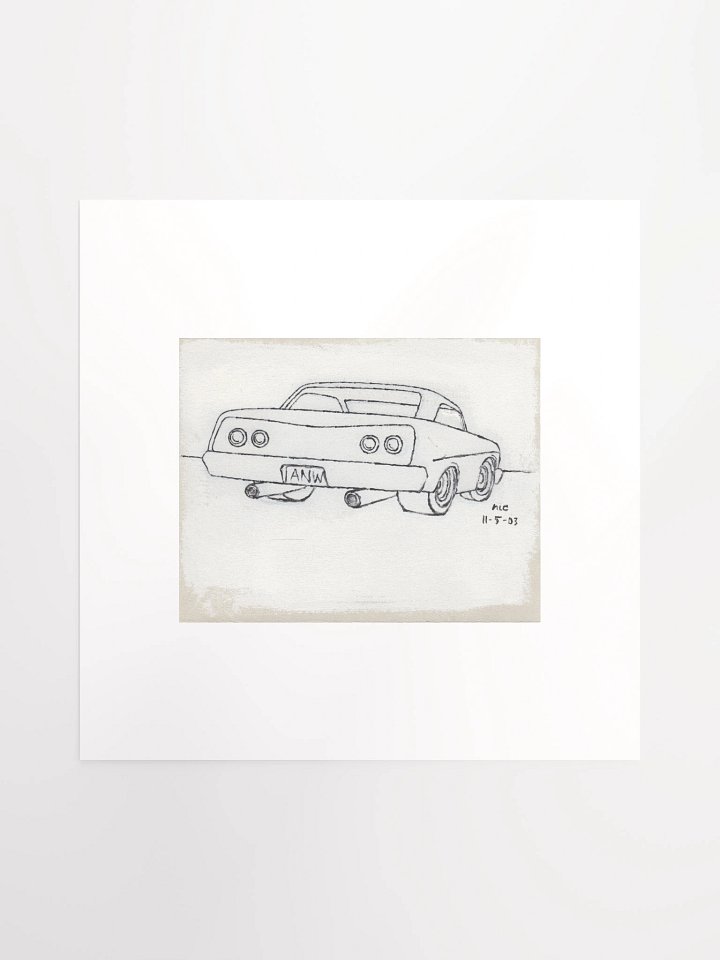 White Car #1 Print product image (1)