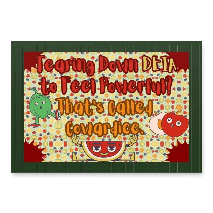 Hands off DEIA, Tearing Down DEIA? Coward, Protest Papers product image (1)