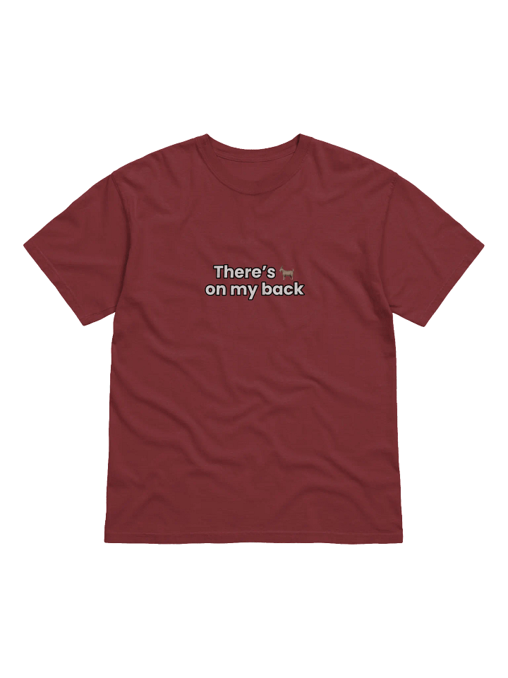 T-shirt "There's 🐐 on my back (C.Ronaldo edition)" from collection 🐐's product image (1)