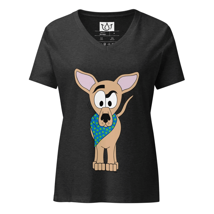 Curious Canine Women’s V-Neck Tee product image (1)