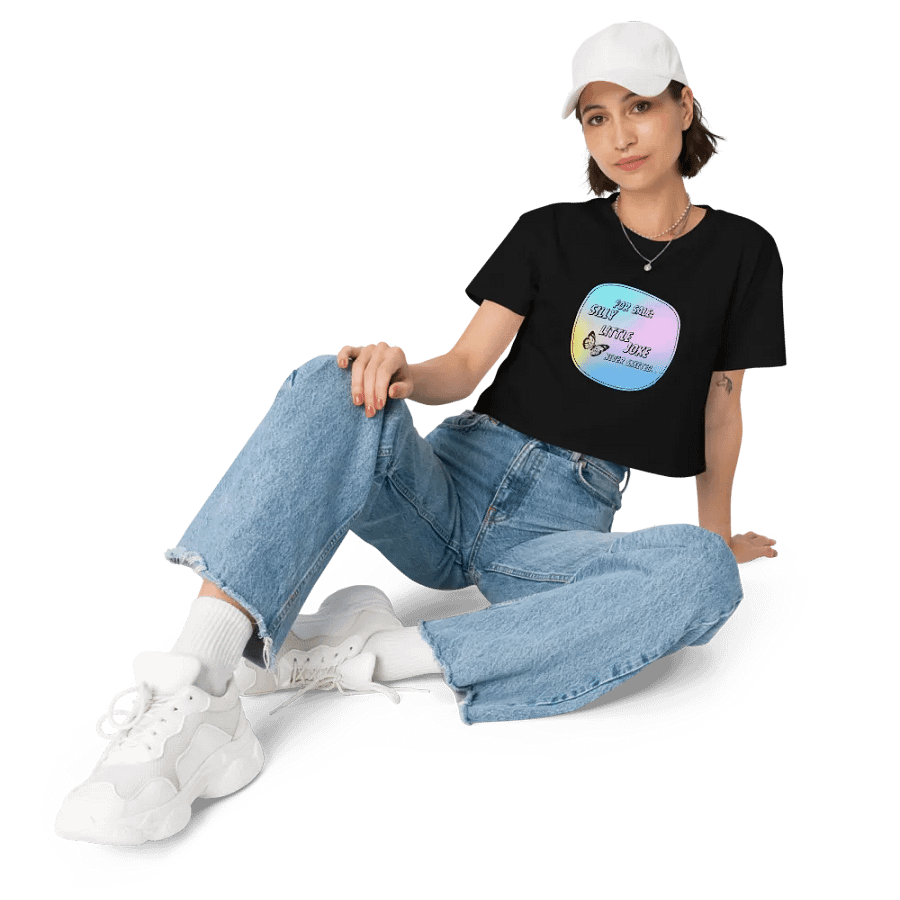 Silly Little Joke Crop Top T-shirt product image (10)