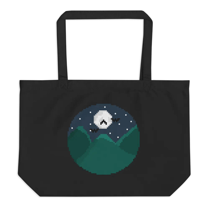 Large Mountain Harbingerofbeth Logo Tote designed by Cassafrassarole product image (1)