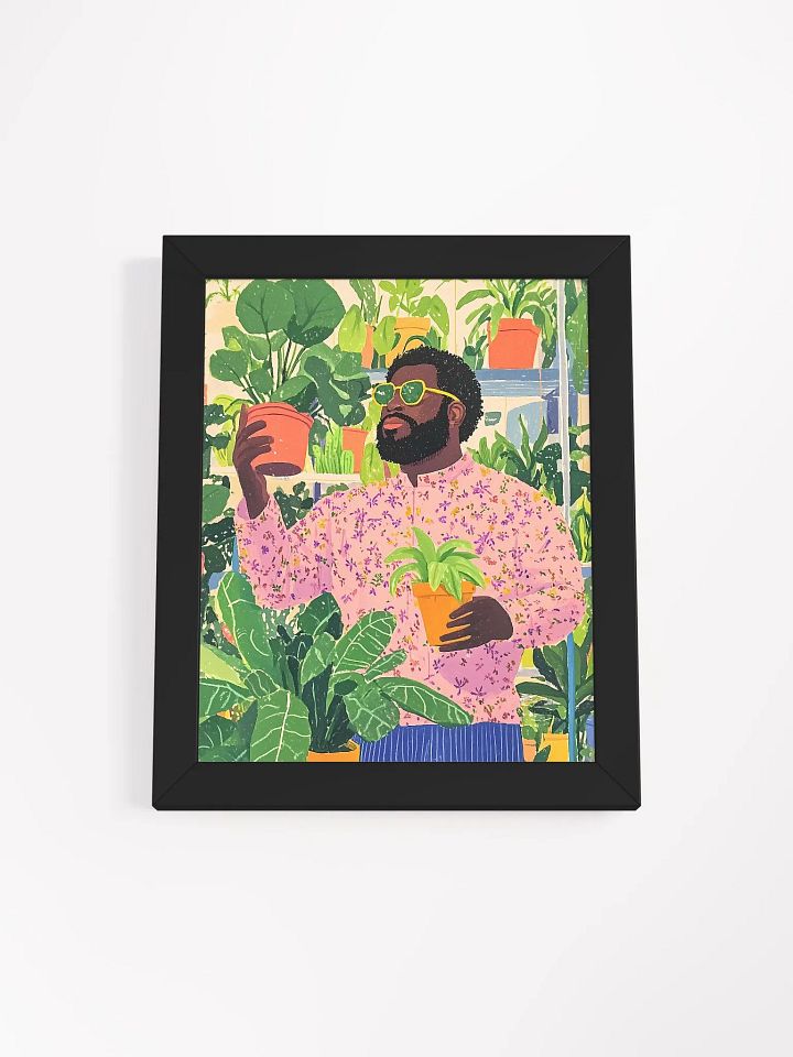 Botanical Stylish Black ManFramed Poster product image (10)