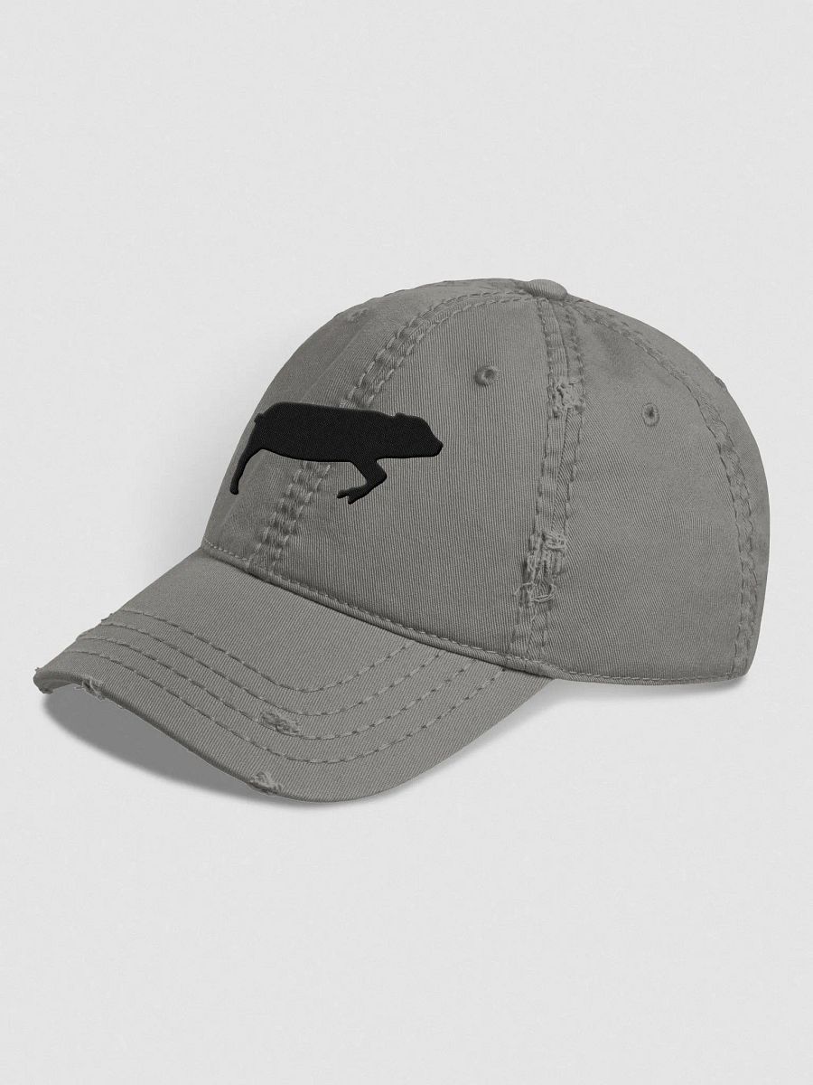 Leaping Pig Logo DARK (Otto Distressed Dad Hat) product image (11)