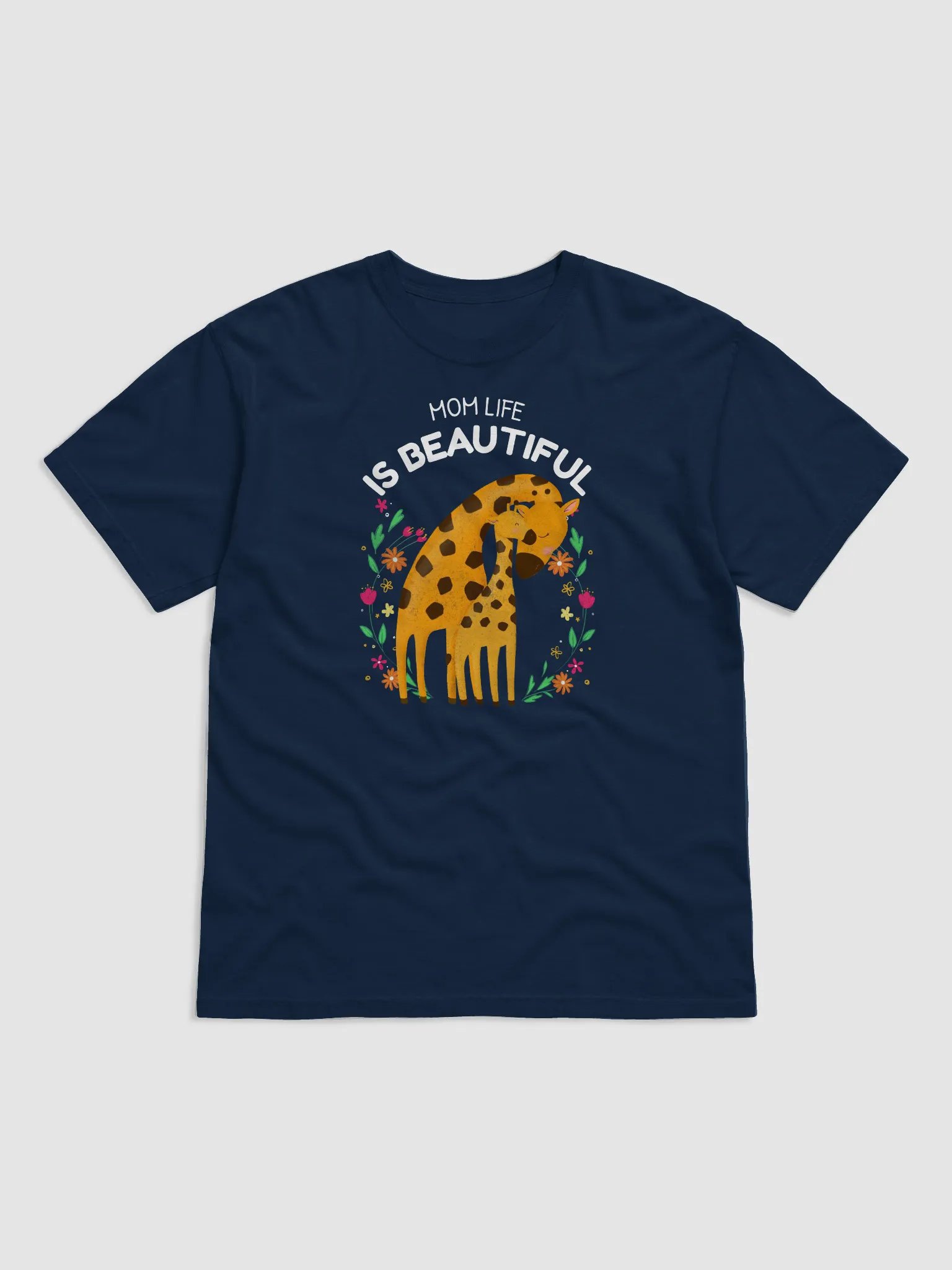 Mom Life Is Beautiful – Giraffe Love Tee product image (4)