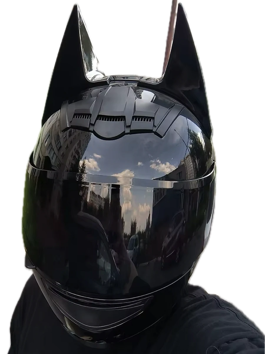 Batman ears moto helmet product image (4)