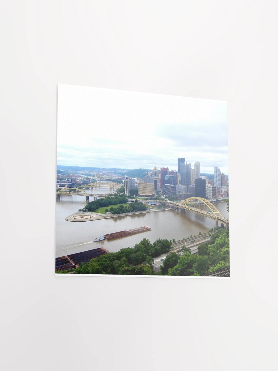 Pittsburgh - City with barge - Poster/Print product image (3)