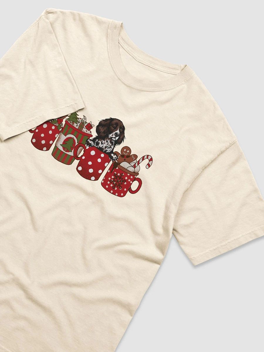 Cute Munsterlander in a Christmas Cup T-Shirt | Funny Christmas Pup in a Cup product image (16)