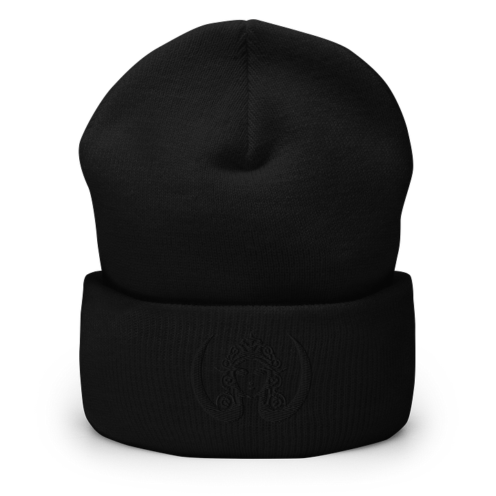 CIRCEMOON Signature Goddess Emblem Beanie - tonal black product image (2)