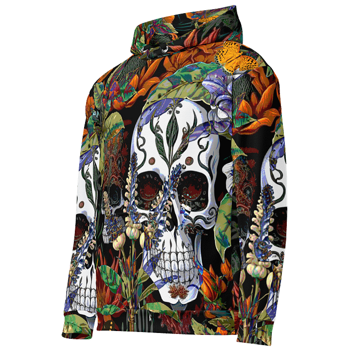 Fiesta de los Ancestros (Festival of the Ancestors) Eco-Friendly Canvas Hoodie product image (2)