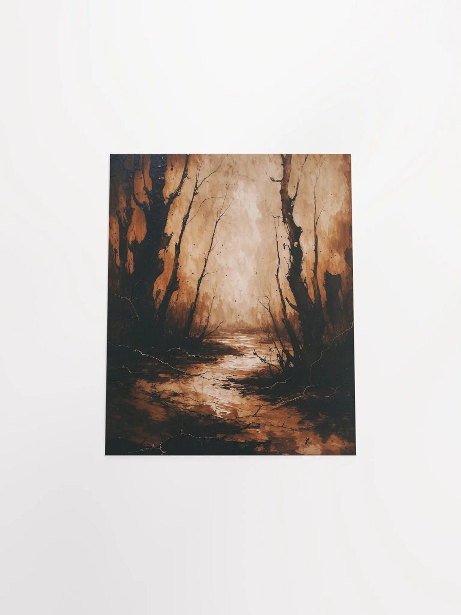 Sepia Forest Reflection Poster product image (47)