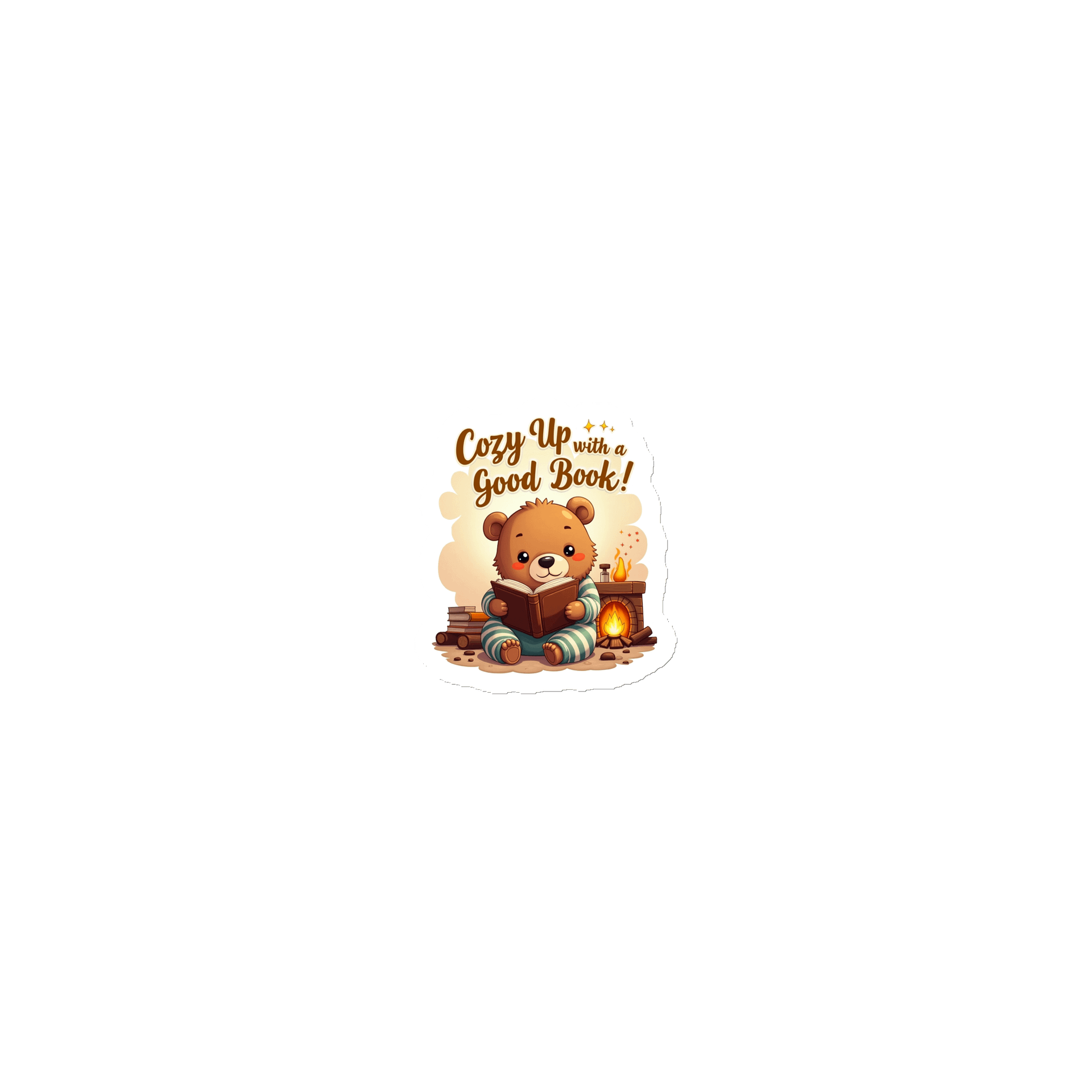 Cozy Up with a Good Book - Cute Bear Magnet product image (1)