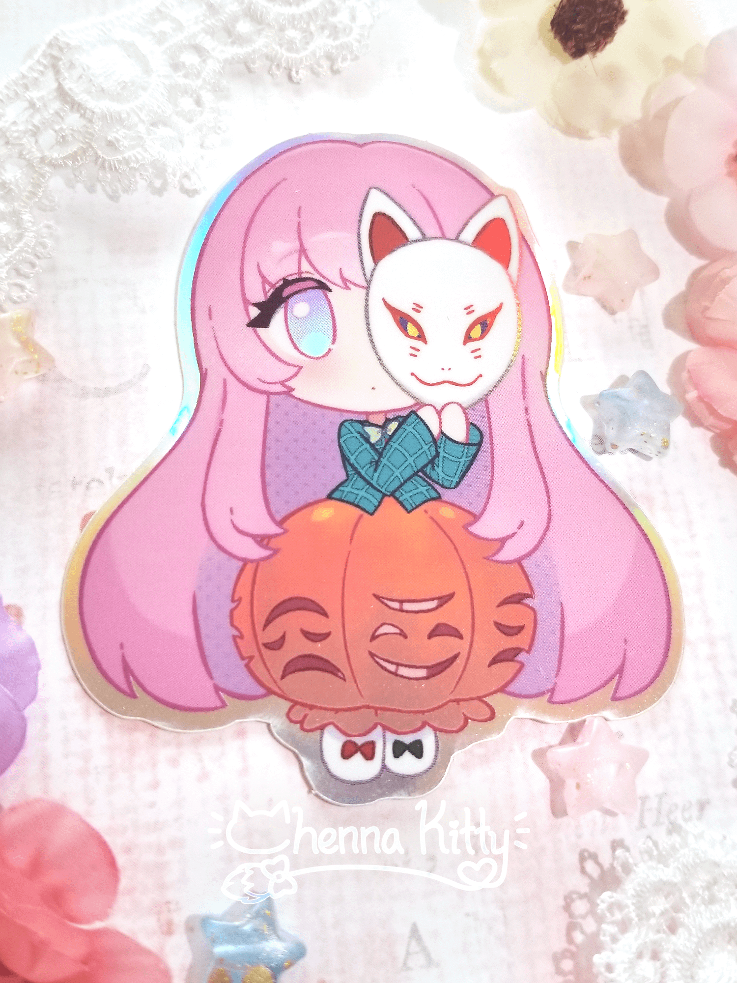 Hata no Kokoro Spot-Holo Sticker product image (1)