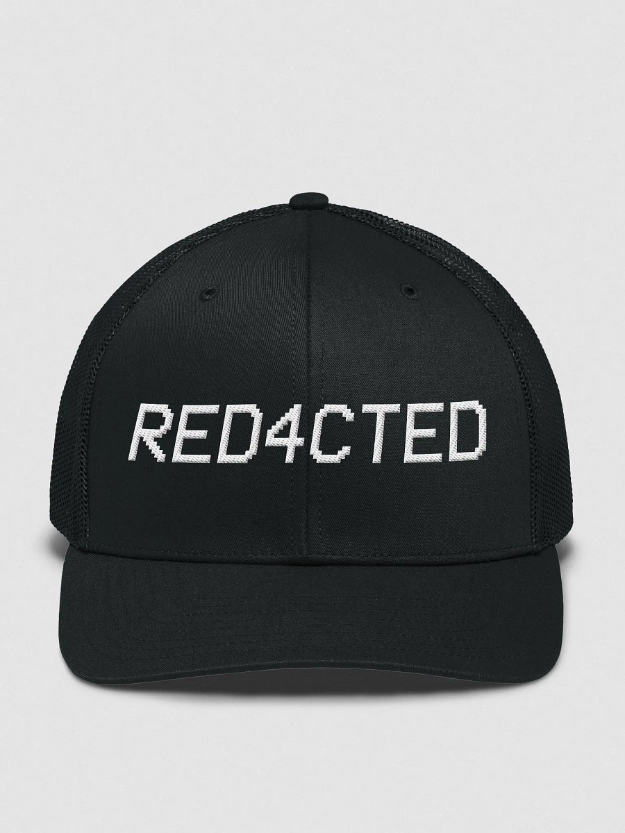 RED4CTED Text Logo Trucker Hat product image (1)